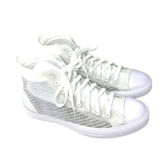 Converse Men's Size 165609C CTAS HI TRANSLUCENT WHITE Canvas Synthetic Sneakers - Picture 2 of 9